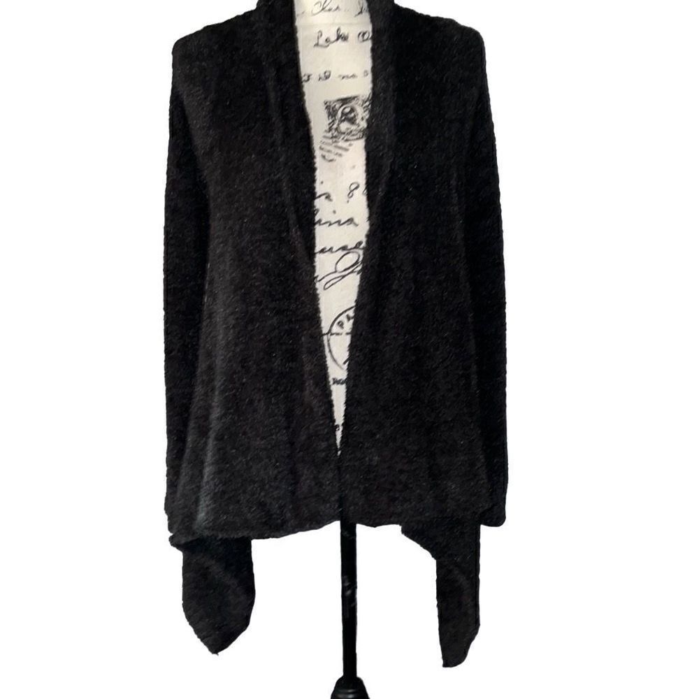 Altar’d State black teddy bear cardigan sweater medium‎